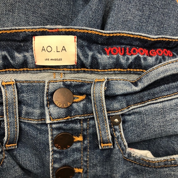 NWOT AO.LA | Good Exposed Fly Skinny Jeans - Picture 8 of 12